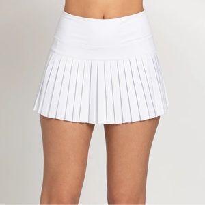 Gold Hinge Tennis Skirt White Small